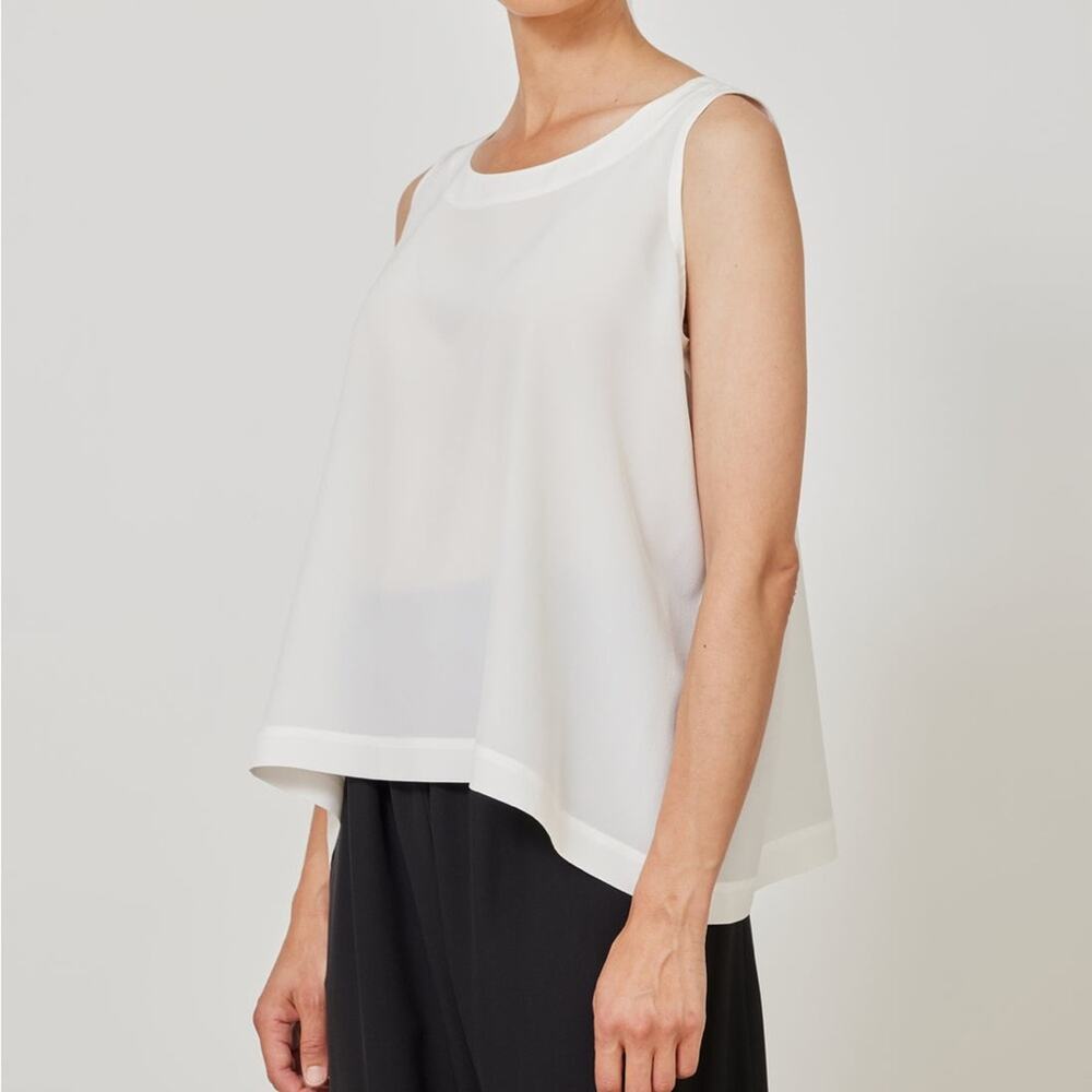 Eskander A-line Shell Blouse Sleeveless Top